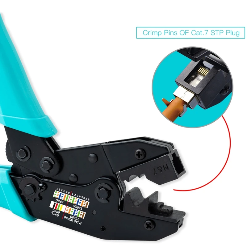 HOT-RJ45 инструмент Cat7 щипцы Cat7 разъем обжимной инструмент кабель щипцы плоскогубцы для Cat7 Cat6A экранированный металлический зажим разъем