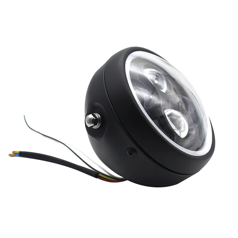 5,75 дюймов светодиодная фара для мотоцикла Halo Ring White Drl Angel Eye для Harley Sportster Touring-Super Glide Dyna 5 3/4 дюймов