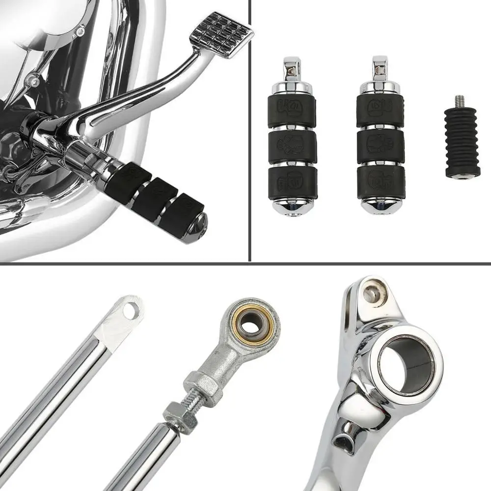 Переднее управление мотоцикла полные тяги рычагов Peg Для Harley Sportster XL 883 1200 91 03