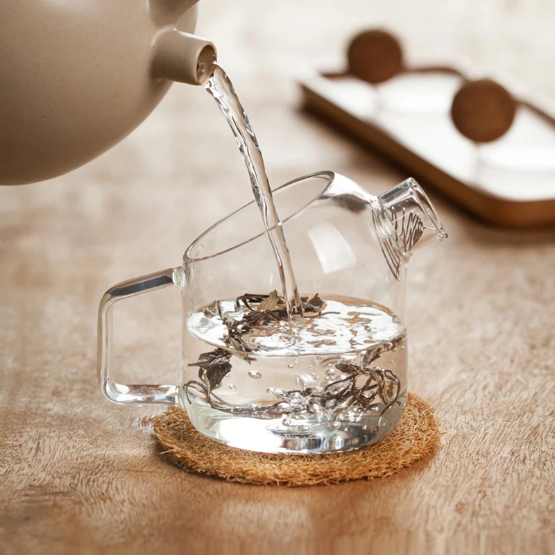 Glass Teapot Large Capacity Cold Water Kettle With Lid Water Bottle Cup Set Home Pitcher Kitchen Glass Fruit Juice Jug Drinkware