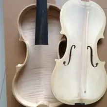 Незавершенная скрипка белая скрипка неклееное Пламя клен дерево задняя ель 4/4