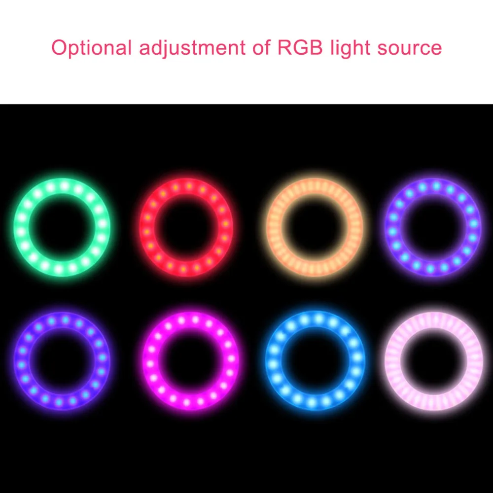 MAMEN RGB 6 дюймов кольцевой светильник светодиодный затемнения освещение видео фото