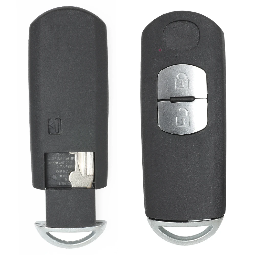 Keyecu Smart Remote Key Fob 433Mhz PCF7953P 2 Button SKE13E-02 For Mazda 2 3 3MPS 6 CX3 CX5 from 2010 -