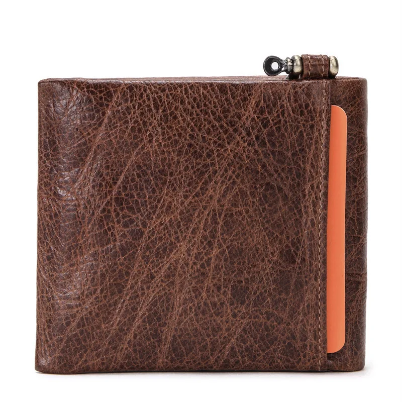

2020 Genuine Leather Rfid Guard Against Theft Brush Man More Function Two Fracture Male Package wallets and purses free shipping