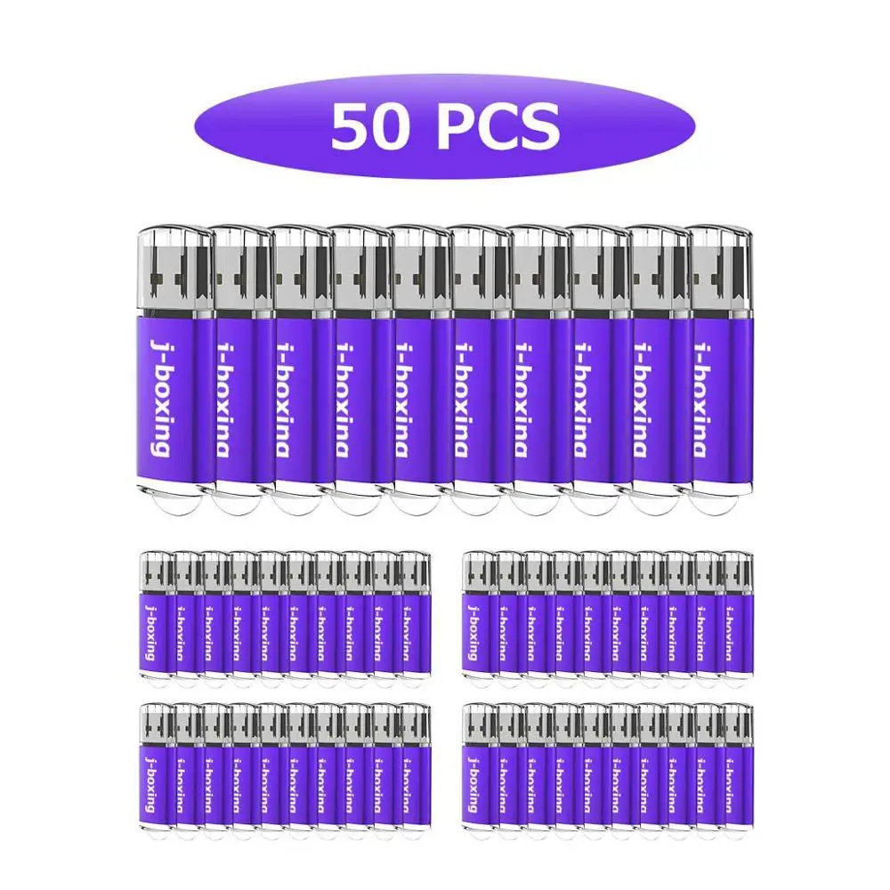 J-boxing 50 шт. 64 Мб флеш-диск USB 2,0 прямоугольная Флешка для большого пальца флэш-накопитель для ПК ноутбука планшета Macbook Multicolors