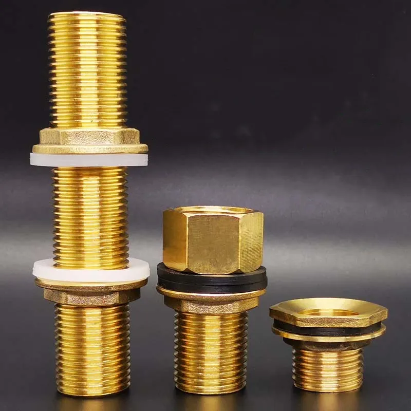 Медный соединитель резервуара для воды 1/2 &quot3/4&quot 1 &quotBSP Мужская Латунная Труба с