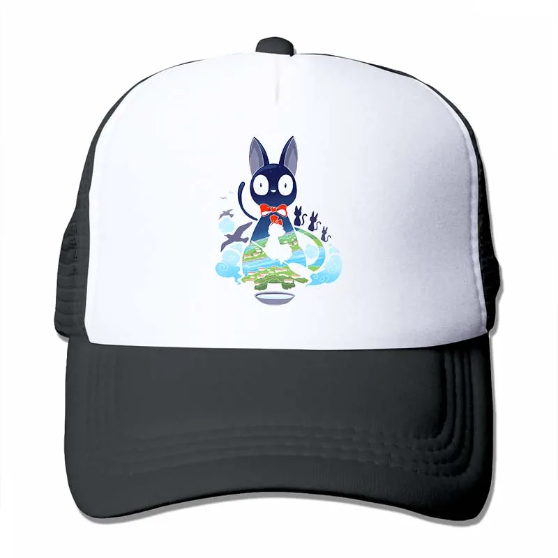 Kikis СЛУЖБА ДОСТАВКИ Jiji Studio Ghibli Аниме бейсбольная кепка для мужчин и женщин Кепка для водителя грузовика модная Регулируемая Кепка - Цвет: 4-Black