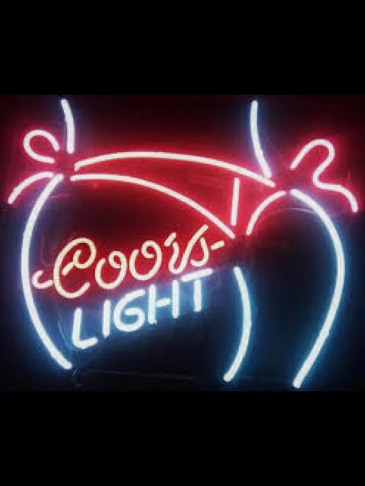 Neon Sign coors light Bikini Girl Beer Bar club Handcrafted love advertise sign for wall window