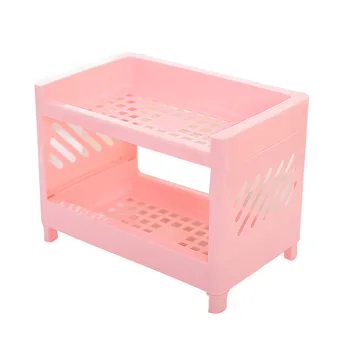 

Double-layer Storage Rack Organizer Holder for Kitchen Bathroom Office Durable XH8Z