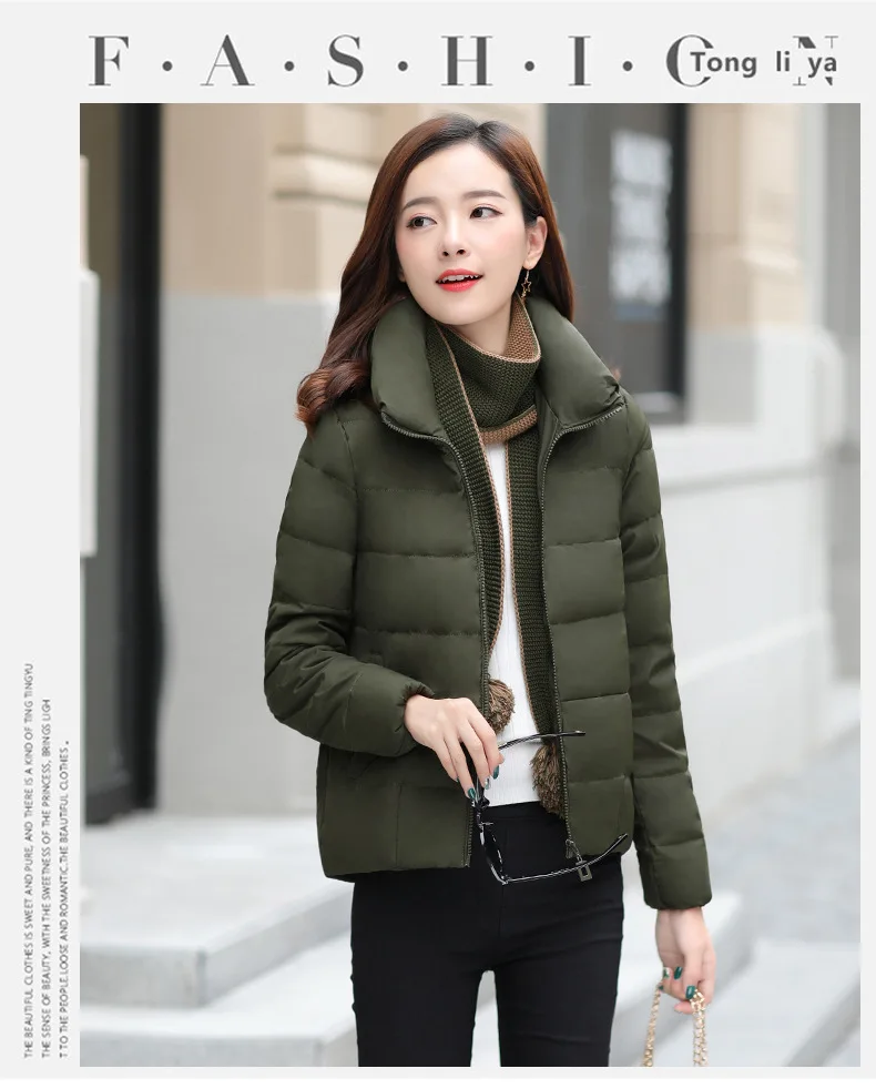 Genuine Product down Jacket Women's Winter New Style Brand Fashion WOMEN'S Dress Korean-style Slim Fit Short Warm Coat