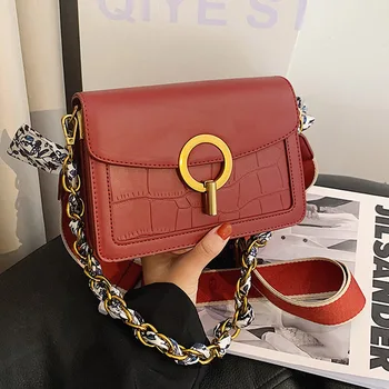 

Crocodile pattern Square Armpit bag 2020 New High quality PU Leather Women's Designer Handbag Vintage Shoulder Messenger Bag
