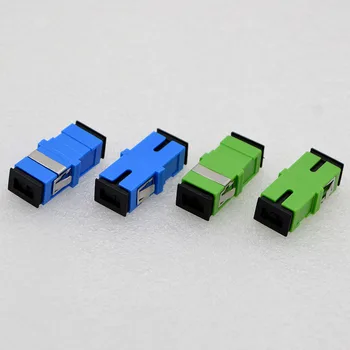 

100PCS HOT SALE New SC/APC Optical Fiber Connector Simplex No Ear Flange Coupler Adapter Square joint Special Wholesale Free Shipping