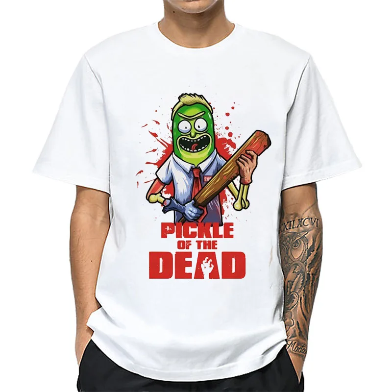 Мужские футболки Rick and Morty Homme летние мужские с коротким рукавом Camiseta футболка