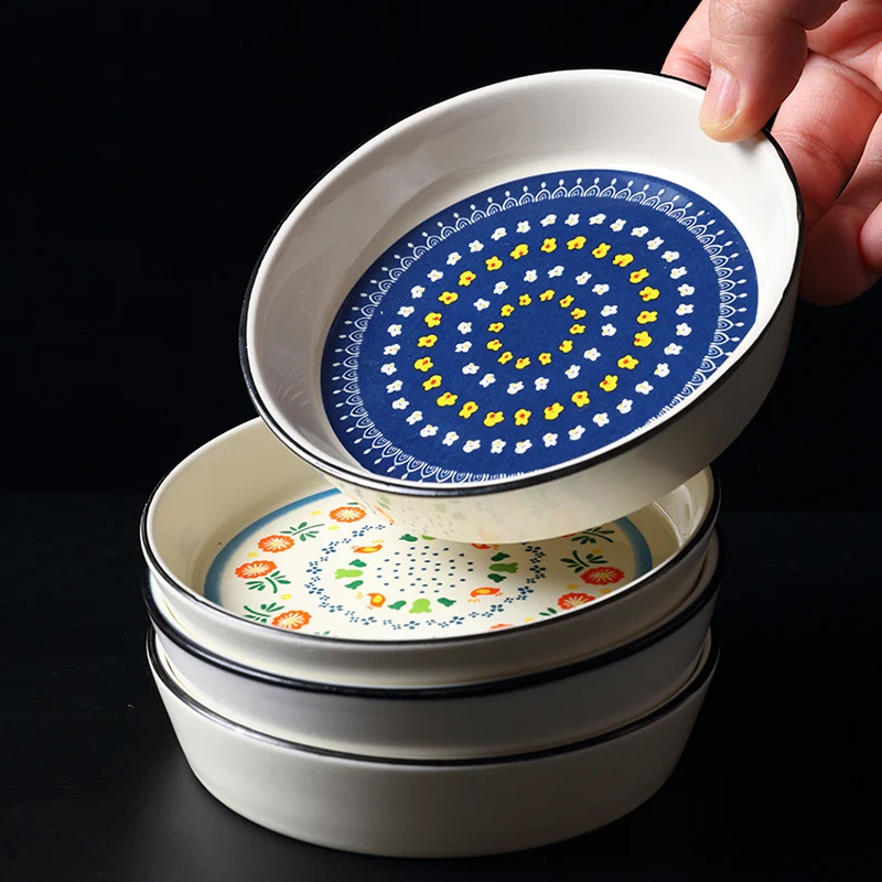 Lovely Ceramic Dinner Plate Mini Snack Dessert Tray Small Seasoning Vinegar Soy Sauce Dish Food Container Bowl Porcelain Tableware (4)