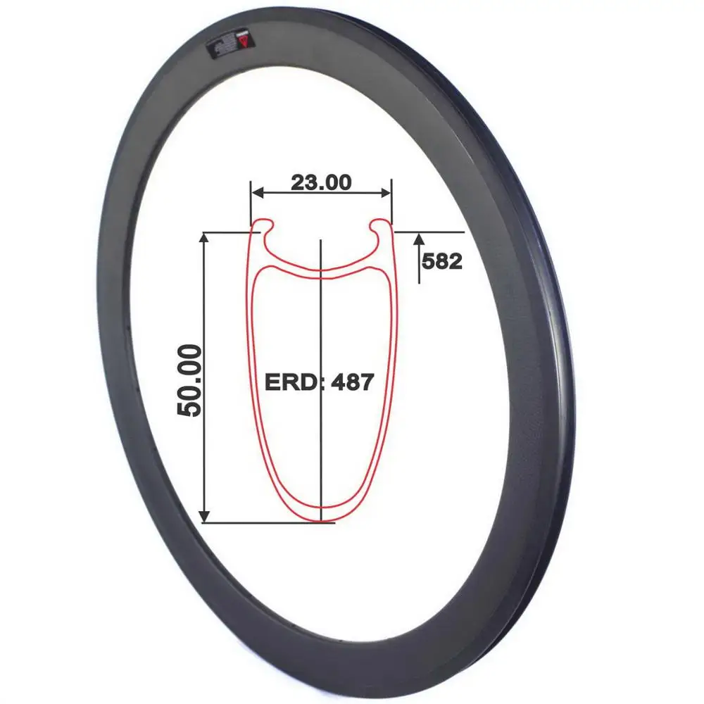 650C дорожный велосипед карбоновые обода трубчатые Ширина 23 мм|Велосипедное