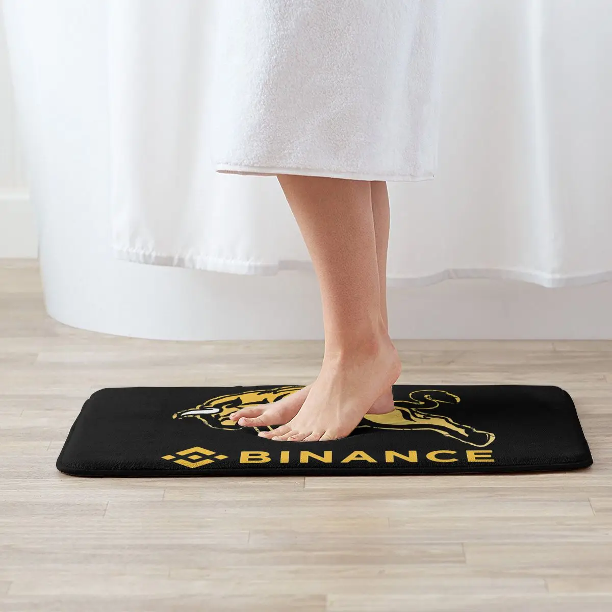 Binance Coin Crypto Miners Bathroom Mat BNB Bull Doormat Carpet Balcony Rug  Home | eBay Australia