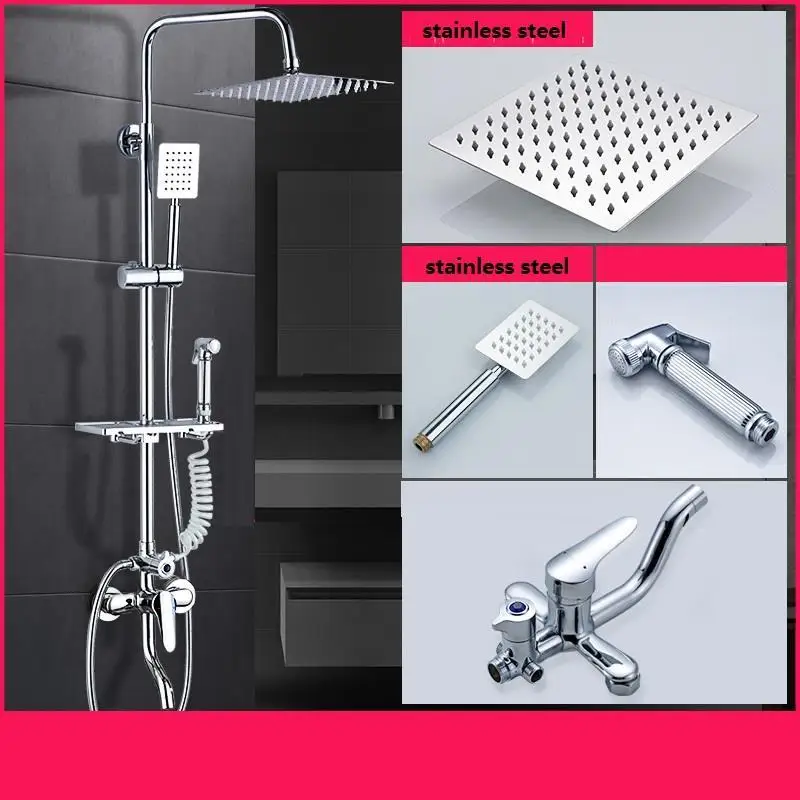 Набор для душа Regadera Douchette, timna Salle De Bain Conjunto Preto Prysznic Ducha Douche Do Banheiro Chuveiro Eletrico - Цвет: Version M