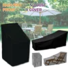 Outdoor Waterproof Cover Garden Furniture Rain Cover Chair Sofa Protection Rain Dustproof Woven Polyester Convenient Cover 1