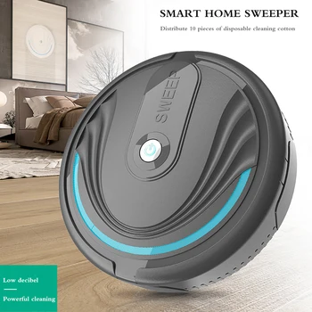 

Mini Home Automatic Sweeping Vacuuming Robot Floor Cleaning Robot Vacuum Mute Automatically Change Direction Super Suction