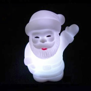 

Colorful Magic Santa Claus Night Light Silicone Led Switch Small Night-light Baby Kids Lamp Holiday Gifts Christmas Decorations