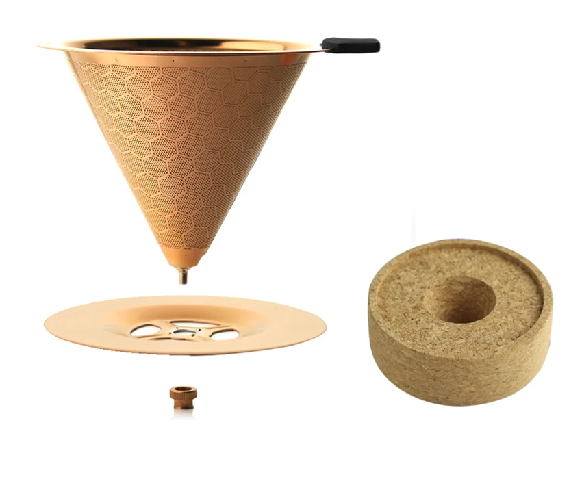 V60 Кофе фильтр для кофеварки из нержавеющей стали Эспрессо-дриппер для камень Кофе Brew Кофе Maker Инструменты Аксессуары для кофе для бариста