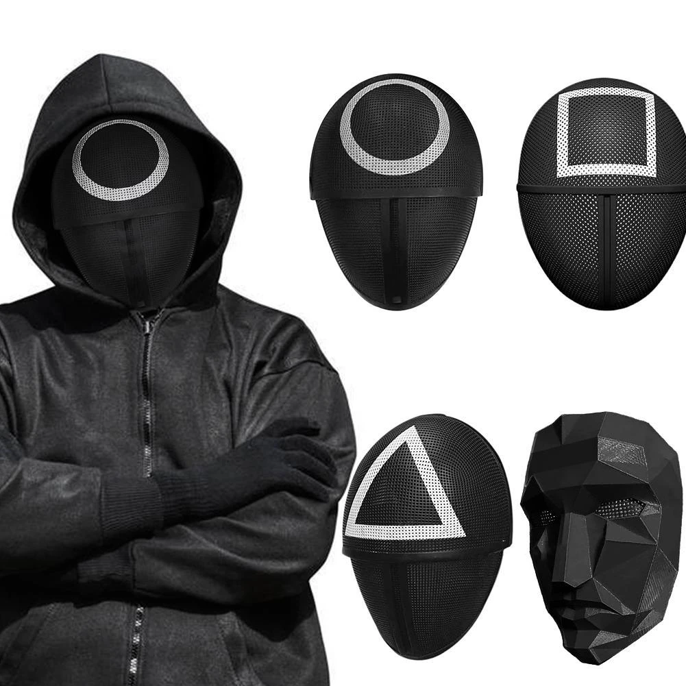 TV Squid Game Cosplay Mask Square Circle Triangle Halloween Masks Full Face Unisex Adult Costume Prop Party|Boys Costume Accessories| - AliExpress