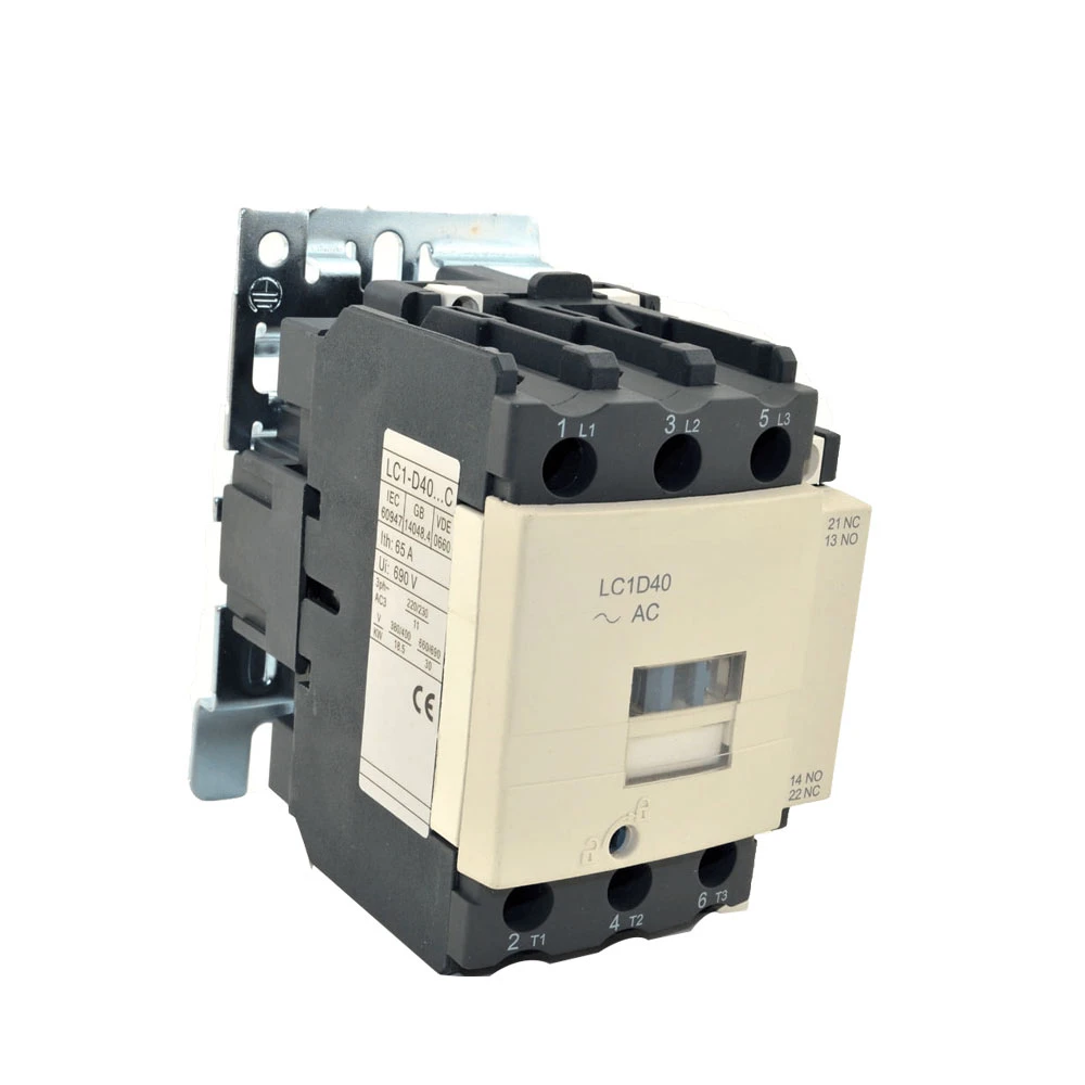 LC1D серии 110v 220v 380v AC Контактор 9A/25A/40A/80A 3 P+ NO+ NC 3 фазы 3 полюса крепление контактор промышленный электрический контактор