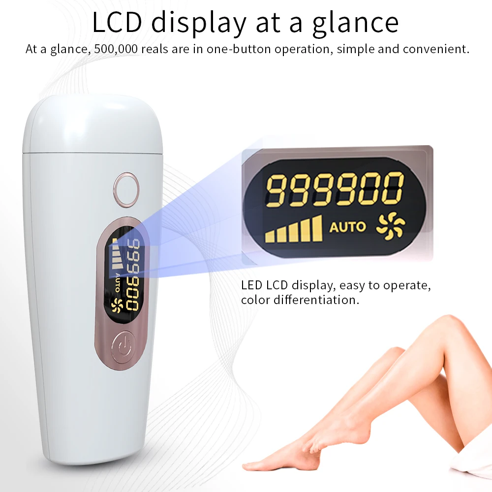 

IPL Hair Removal Apparatus Epilator 999900 Flashes Hair Remover Whole Body Laser Removal for Bikini Facial Armpits Painless