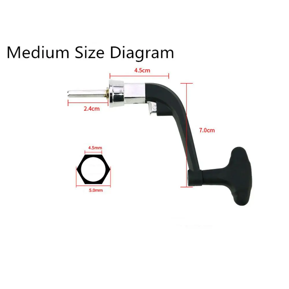1 шт. металлическая катушка для спиннинга ручка Рыболовная катушка Заменить складной шарнир Ручка стеклоподъемника Замена случайный цвет