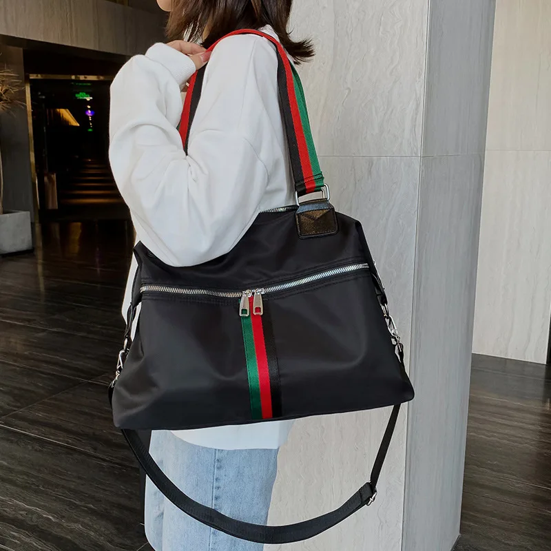 

Large Capacity Shoulder Bag Europe And America Women's Handbag Oxford Cloth Waterproof Oblique Bag Gym Bag for Traveling