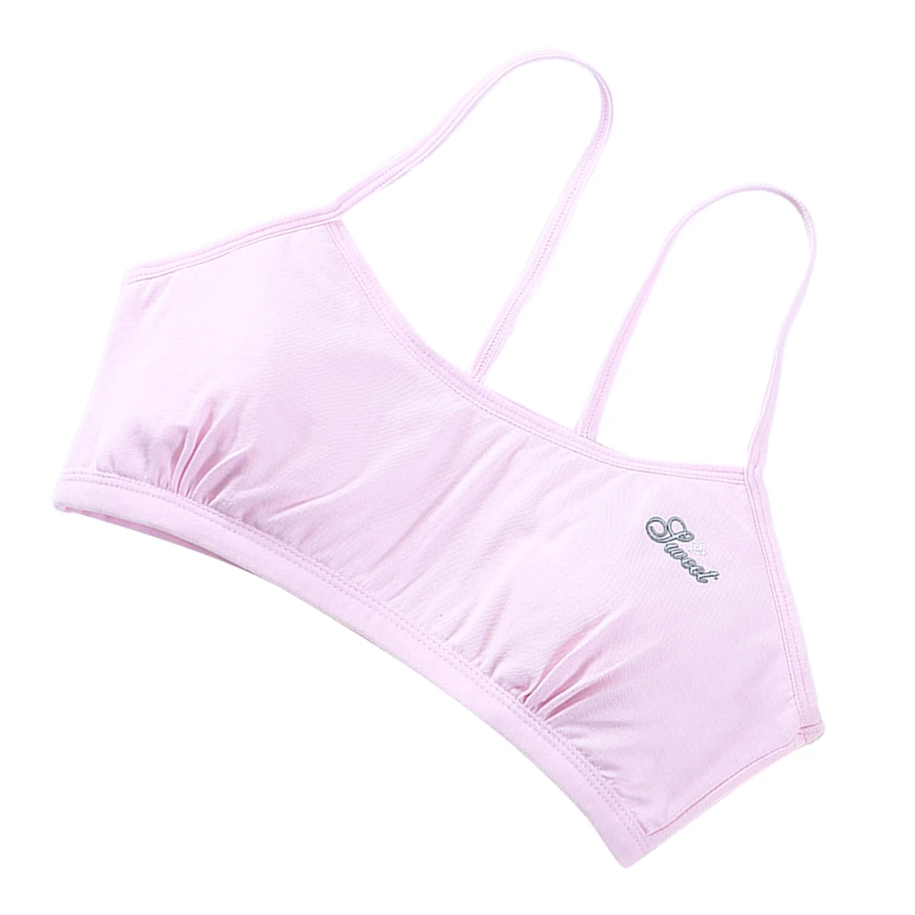 Young Girls Teen Girls Breathable Bra Wireless Stretchy Yoga Bras Training Bra for Activity Gym