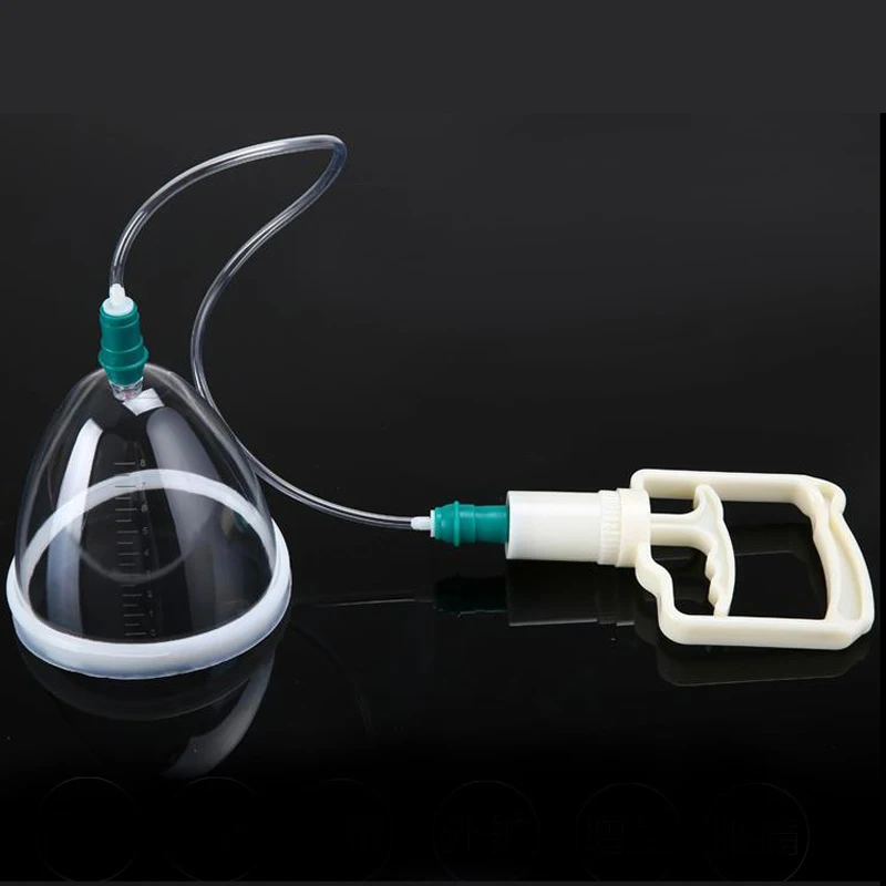 Vacuum Pump Cupping Set Dual Suction Cups Female Breast Enhancer Nipple Bra Bigger Buttocks up Size Enlargement Enhancement 2pcs