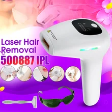 Женский Электрический лазерный эпилятор безболезненная Женская машина для удаления волос перманентное бикини для лица, ног, тела, триммер для бритья