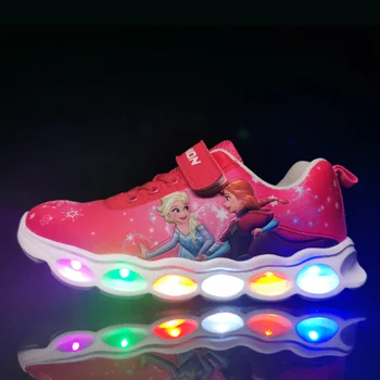 

Kids Luminous Shoes Causal Children LED Lighted Shoes Cartoon Sneakers Girl Sport Footwear Breathable Summer Chaussure Enfant