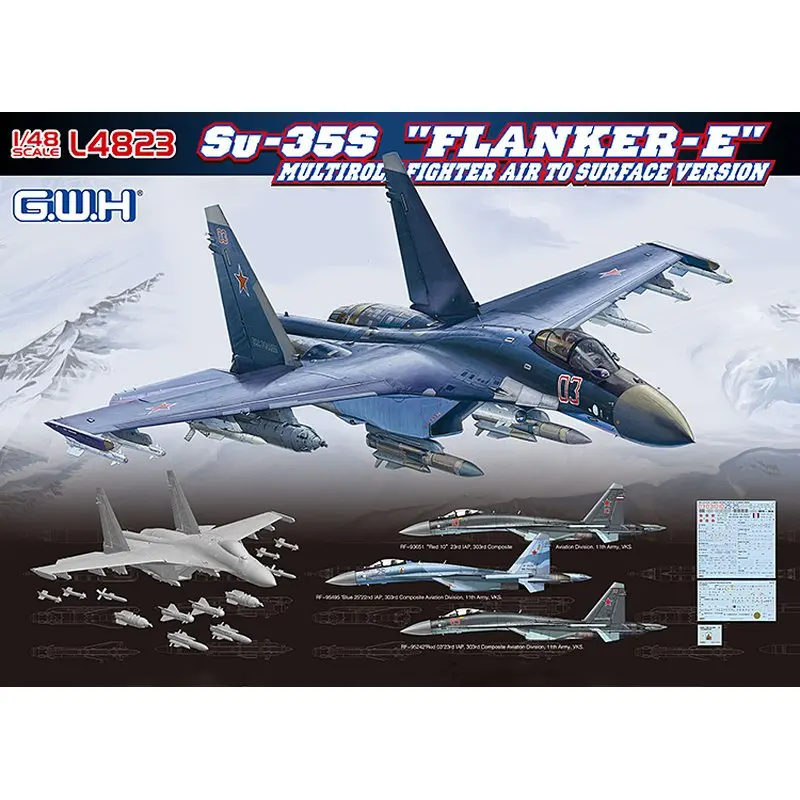 Great Wall Hobby L4823 1/48 русский Su-35S "Flanker-E" Multirole Fighter Air To Surface Version-Scale набор моделей