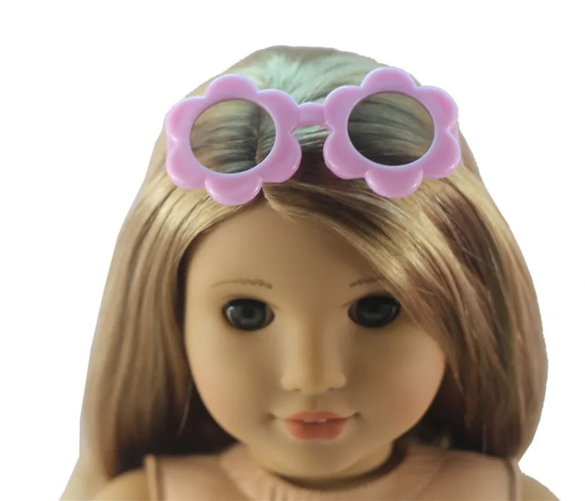 A Lot of Pairs of Different Colors and Styles of Optional Glasses for 18'' American Doll X80 8