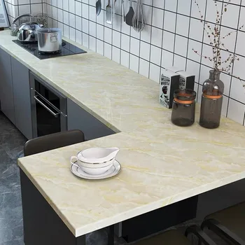 

Oil-proof pvc imitation marble pattern stickers self-adhesive wallpaper window sill wardrobe cabinet table renovation kitchen