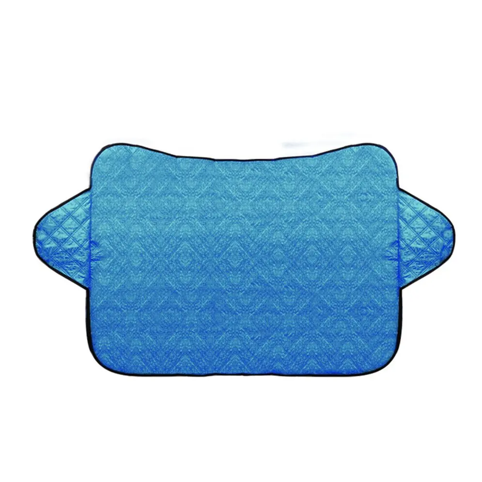 Blue Автомобильный Снежный лед солнцезащитный козырек от пыли мороз на окно лобовое стекло защитная крышка авто трендовые аксессуары 95x140 - Цвет: Blue