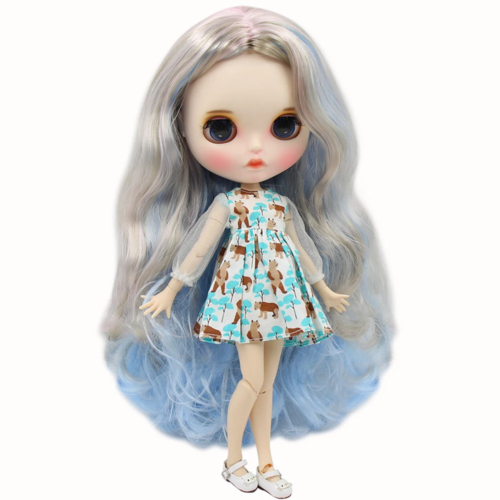 Ледяной DBS Blyth кукольные 1/6 шарнирное тело ручная роспись матовая лицевая сторона