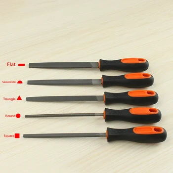 

6/8 Inches Steel File Metal Woodworking File Fine/Medium/Coarse Teeth Fitter Useful Polishing Tools Carving Hand Tool
