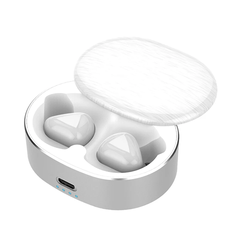 T50 TWS Bluetooth гарнитура беспроводные Bluetooth наушники шумоподавление стерео спортивные наушники для IOS Android наушники - Цвет: White