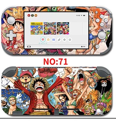 71Skins Защитная крышка наклейка виниловая кожа Наклейка для nintendo switch lite консоль Xenoblade 2/one piece стикер - Цвет: 71Skins