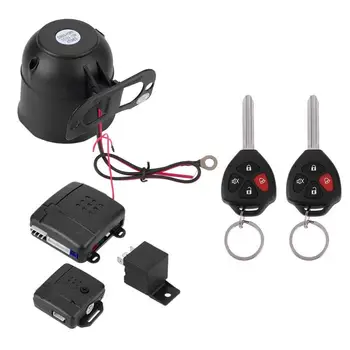 

Car Auto Burglar Alarm Keyless Entry Security System w/ 2 Remote Controls