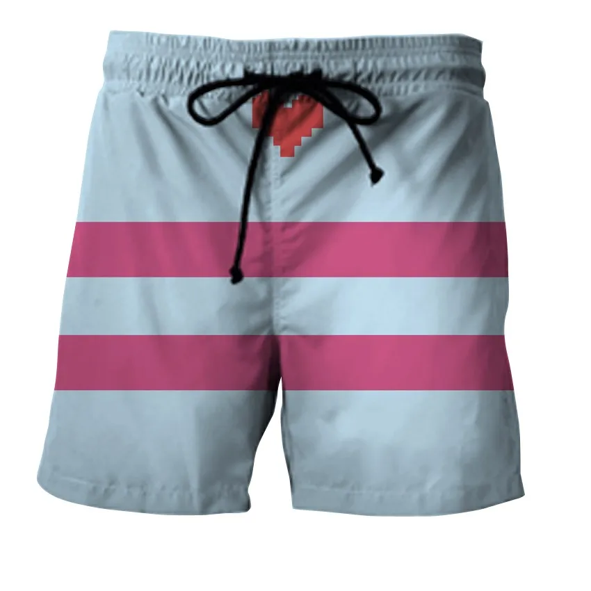 Mens Quick Dry 3D Printed Beach Trunks Board Shorts Casual Summer Swimwear Pants