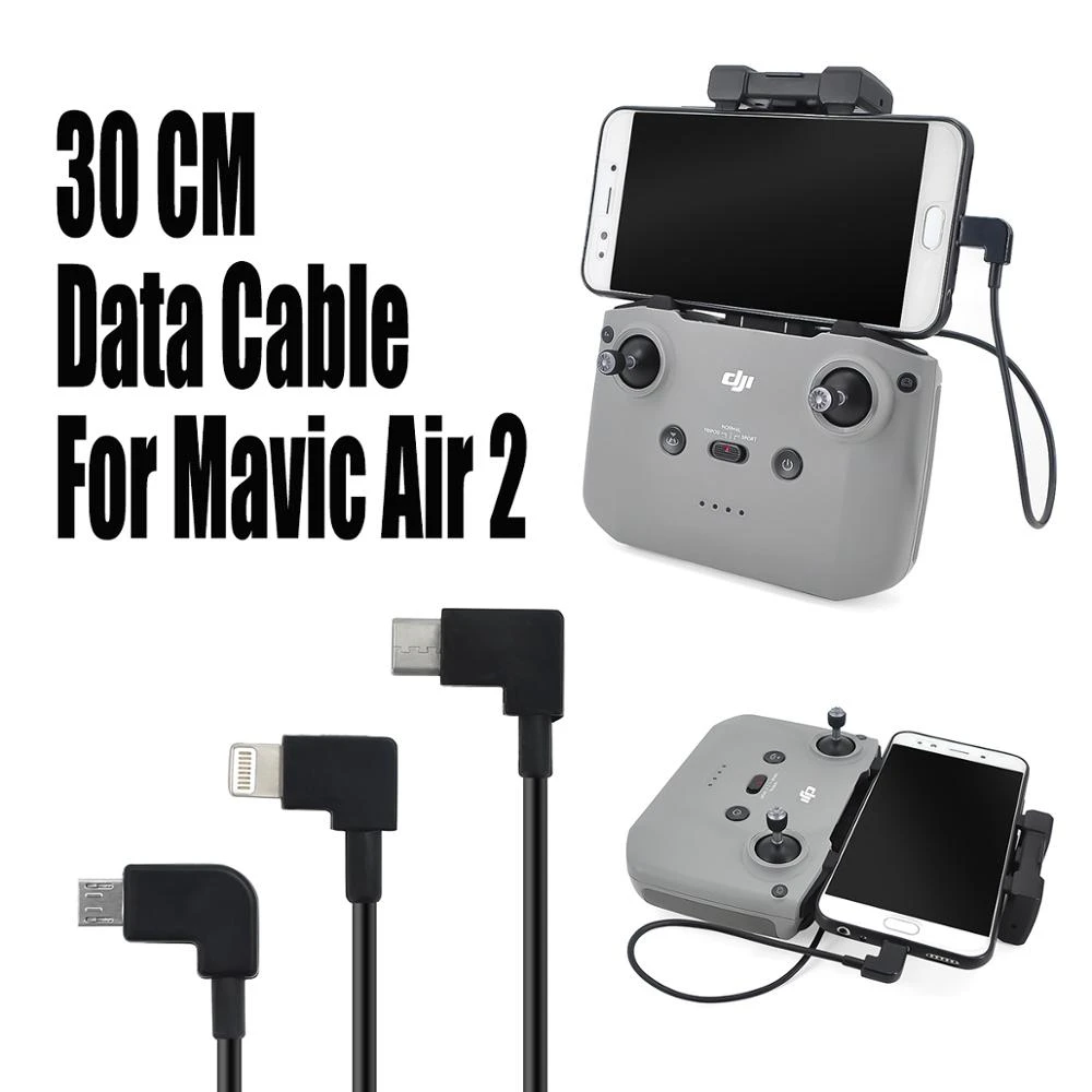 iOS for Phone Mavic Air 2 Data Cable Phone Tablet Transmission Wire iOS Android Type-C Cable for Mavic Air 2 Control iOS for Phone Mavic Air 2 Data Cable Phone Tablet Transmission Wire iOS Android Type-C Cable for Mavic Air 2 Control