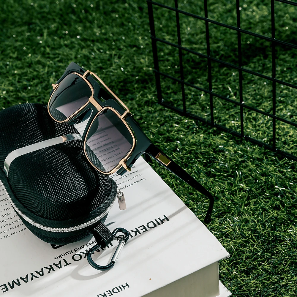 

Yvan Metal Retro Coating Women Men Sunglasses Sun Glasses Vintage Fishing Brand Designer Hollow Street Trendsetter Reflective