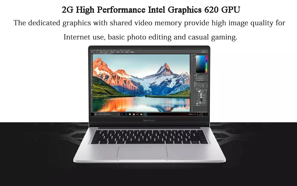 Discount Original Xiaomi RedmiBook Laptop 14.0 inch Intel Core i3-8145U Intel UHD Graphics 620 8G DDR4 256G SSD Ultra Thin Notebook 4
