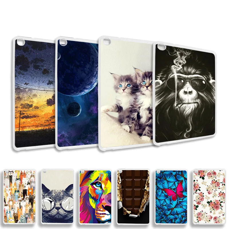 Чехол для Huawei Honor Tab 5 8 0 дюймов 3D сделай сам модный окрашенный Мягкий Силиконовый