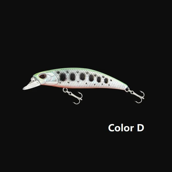 HOT New Minnow mini small fishing lure 60mm high quality vibration swing sink hard bait efficient ice lures japan fishing tackle - Цвет: Color  D