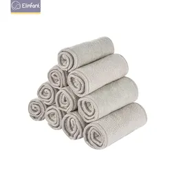 Elifant fralda de microfibra cinza com 10 peças, super absorvente, 35x13.5cm, para fraldas de bebês, de bolso